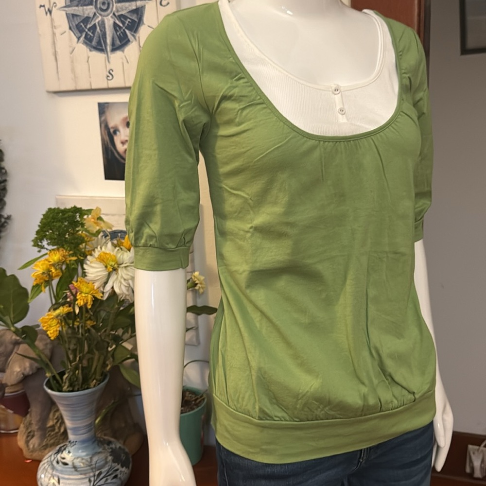 NWT Style&Co size small Green Women's Top